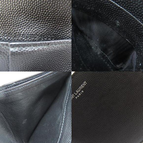 SAINT LAURENT Black Leather Wallet - Picture 8 of 11